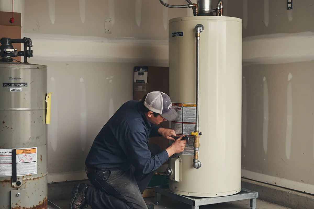 Water heater and shutoff valve replacement in Washoe Valley